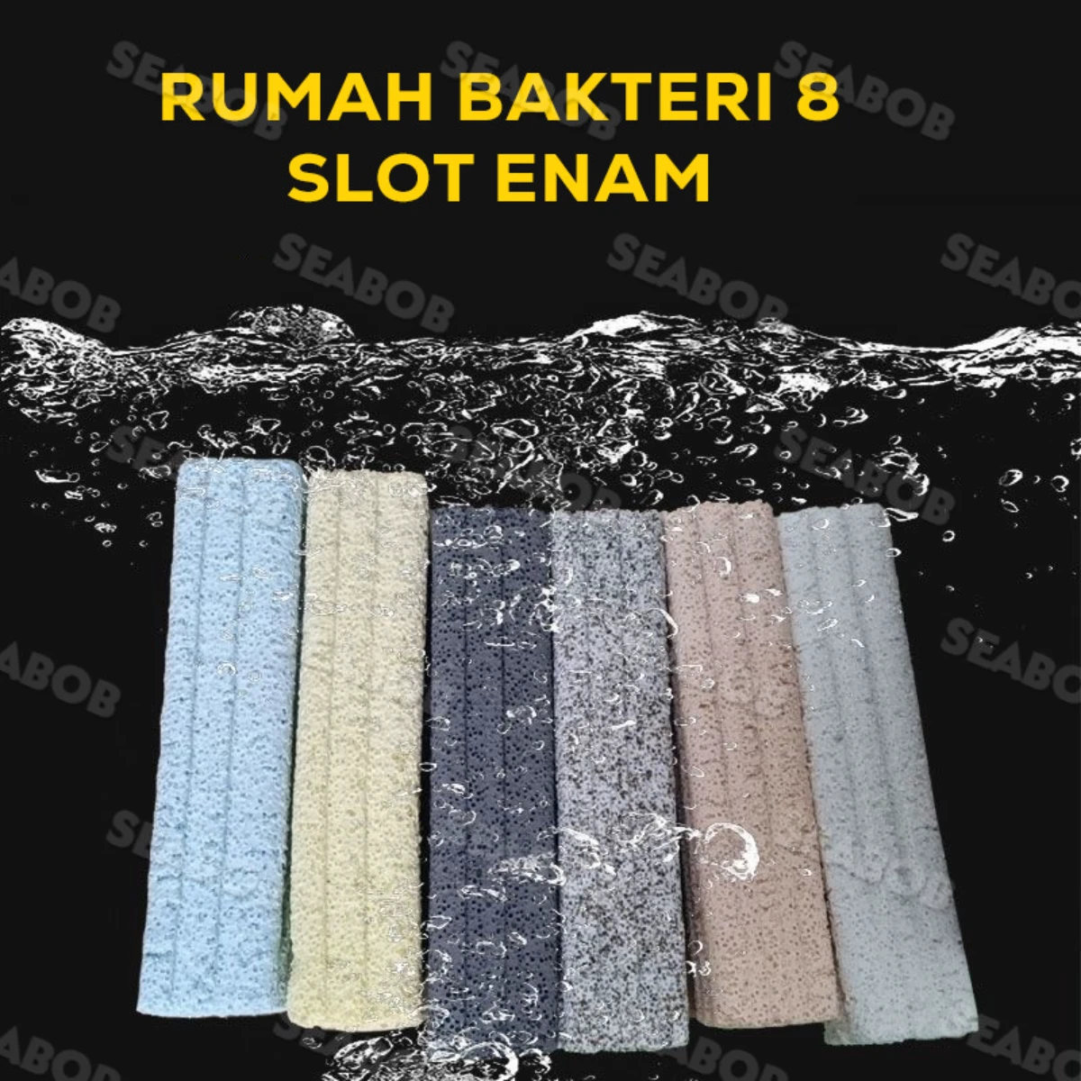 LEPET MEDIA FILTER RUMAH BAKTERI MOMOGI AQUARIUM ECO BIO BLOCK 98mm x 27mm foto 2