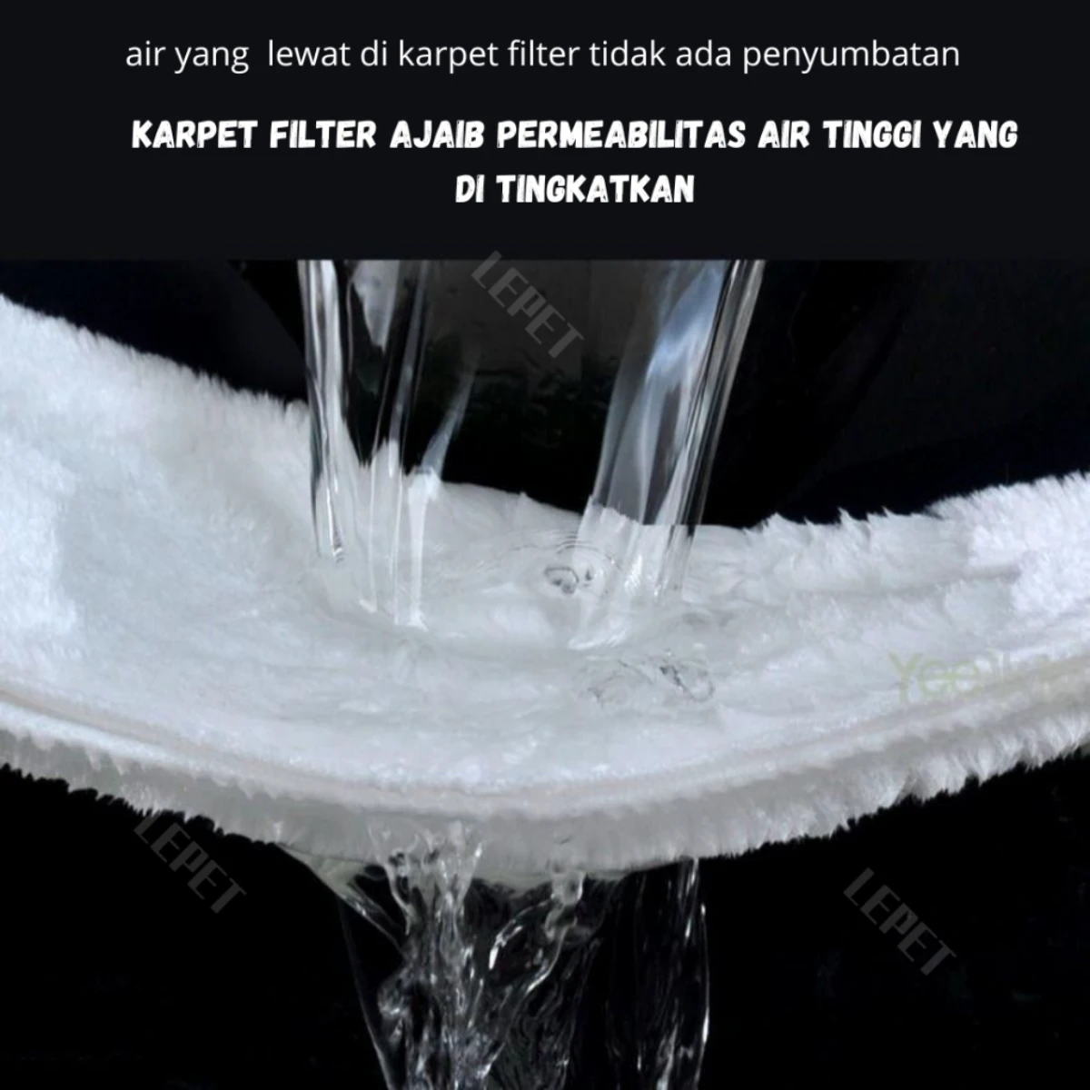 LEPET Filter Cotton Magic PJ14 / Carpet Media Filter Saringan Air Akuarium Kolam foto 3