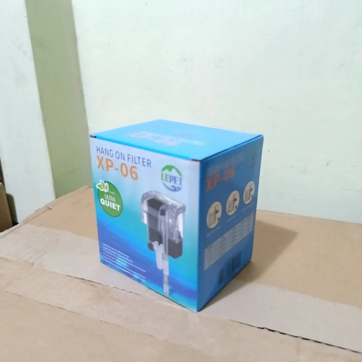LEPET FILTER GANTUNG AKUARIUM AQUASCAPE XP06 FREE BATU FILTER 100G foto 4