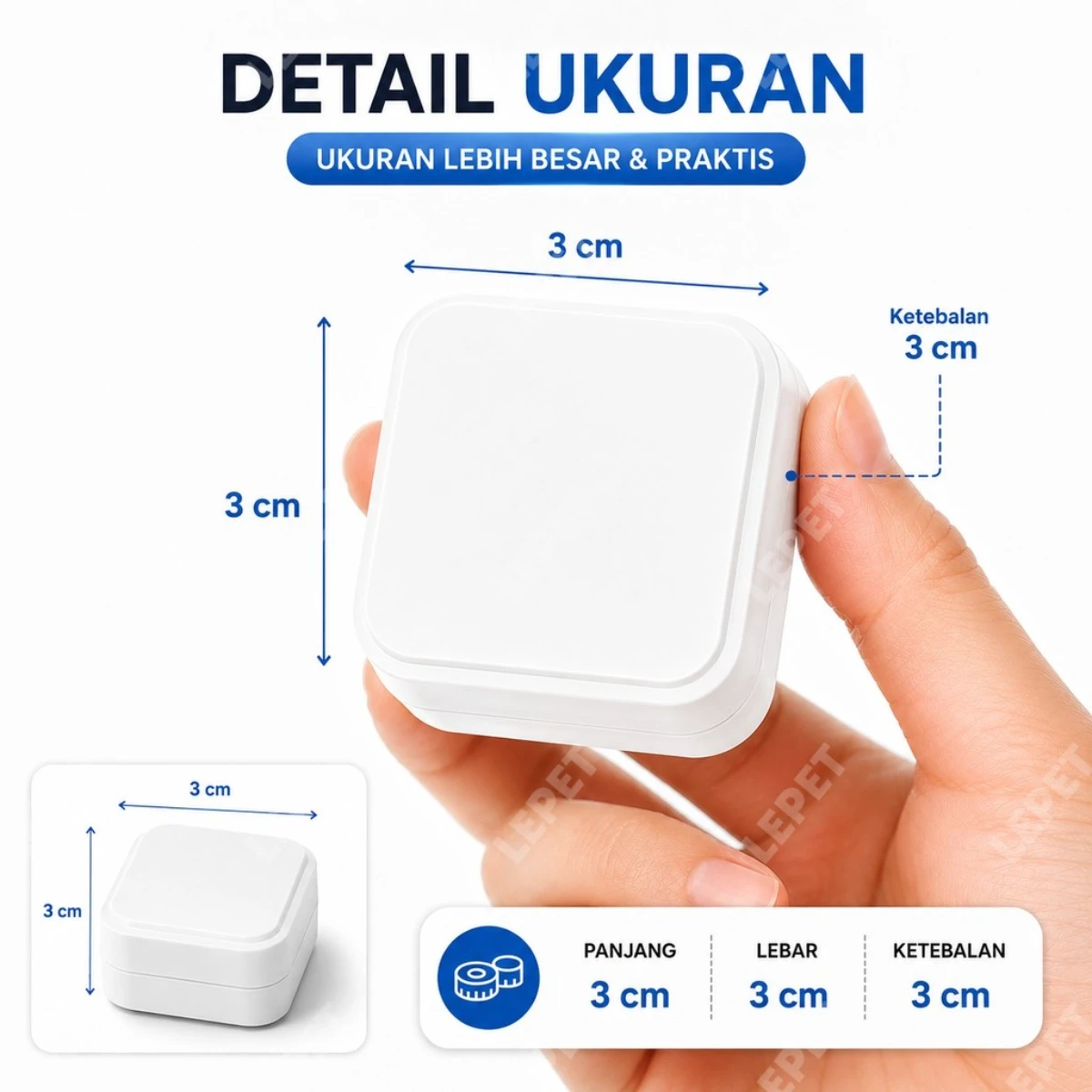 LEPET Magnet Pembersih Kaca Aquarium / Mini Magnet Glass Cleaner foto 3