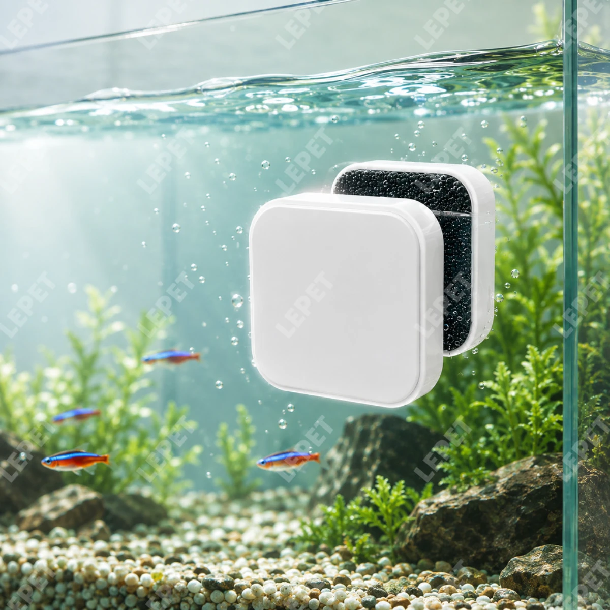 LEPET Magnet Pembersih Kaca Aquarium / Mini Magnet Glass Cleaner foto 5