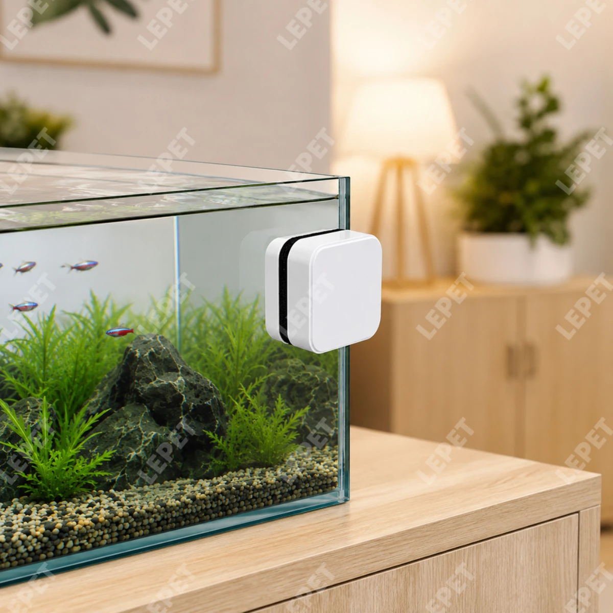 LEPET Magnet Pembersih Kaca Aquarium / Mini Magnet Glass Cleaner foto 4