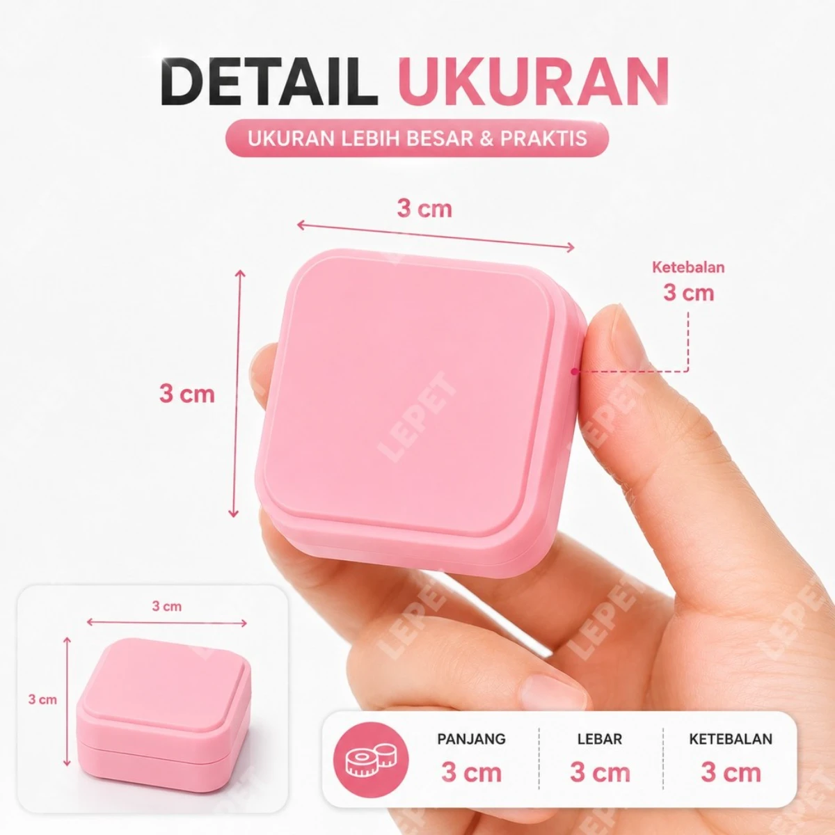 LEPET Magnet Pembersih Kaca Aquarium / Mini Magnet Glass Cleaner foto 6