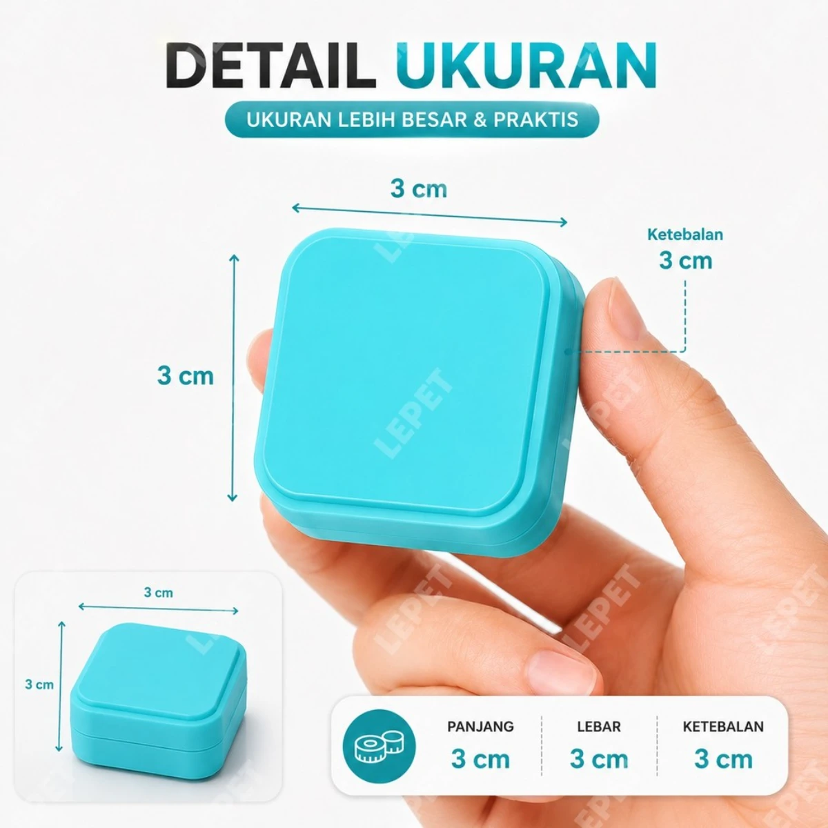 LEPET Magnet Pembersih Kaca Aquarium / Mini Magnet Glass Cleaner foto 9
