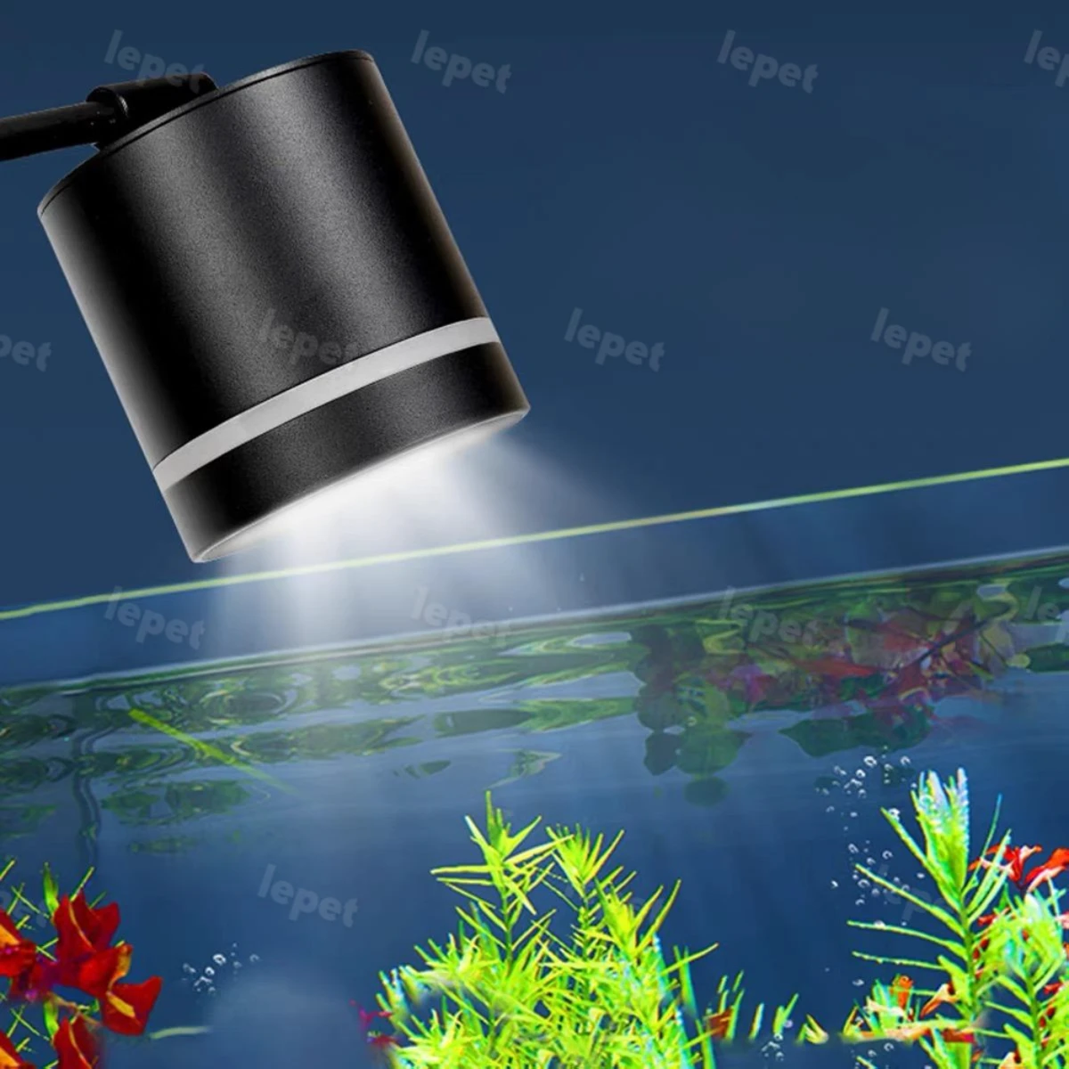 LEPET Lampu Aquarium LED WRGB 24 watt Lampu Sorot Akuarium 648 Aquascape FloodLight foto 7