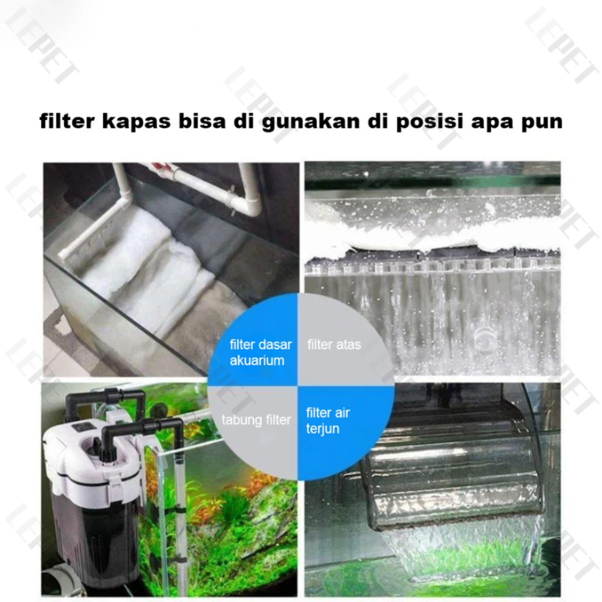 LEPET Kapas media Filter / kolam Aquarium / Aquascape foto 3