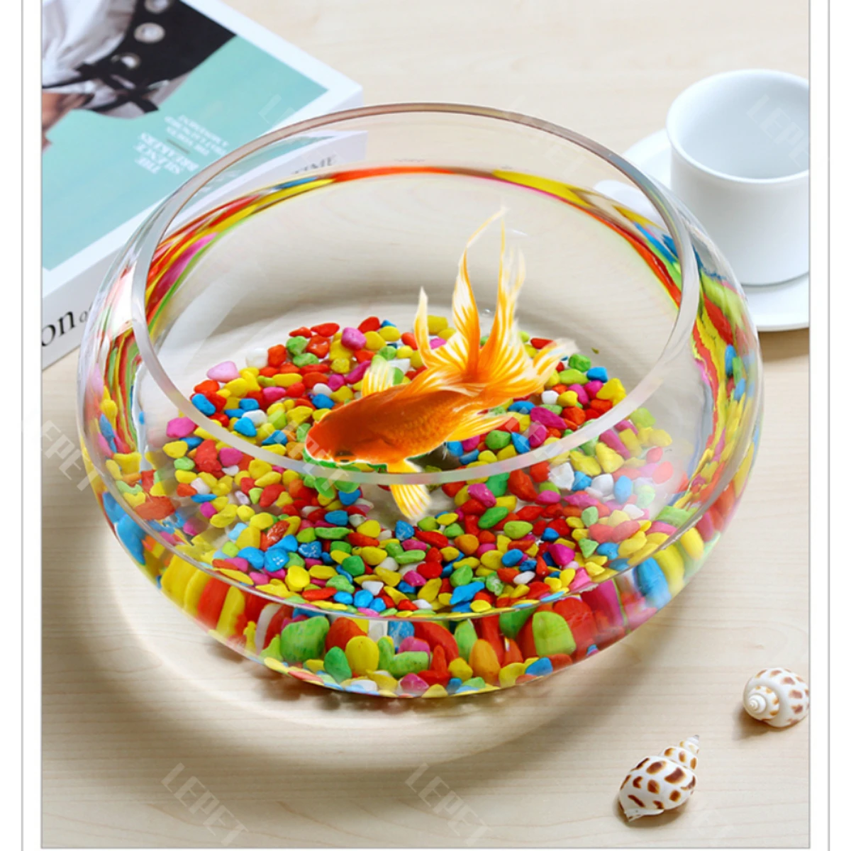 LEPET AQUARIUM MINI KECIL A27-3 / A27-4 AKUARIUM IKAN CUPANG HIAS / KURA-KURA foto 7