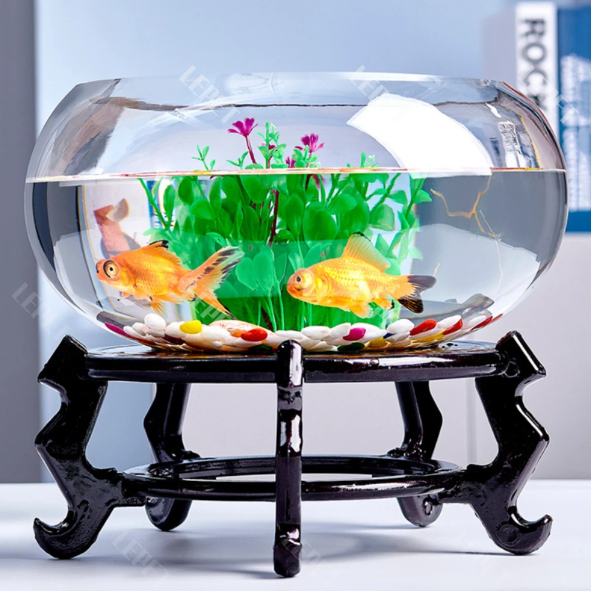 LEPET AQUARIUM MINI KECIL A27-3 / A27-4 AKUARIUM IKAN CUPANG HIAS / KURA-KURA foto 8