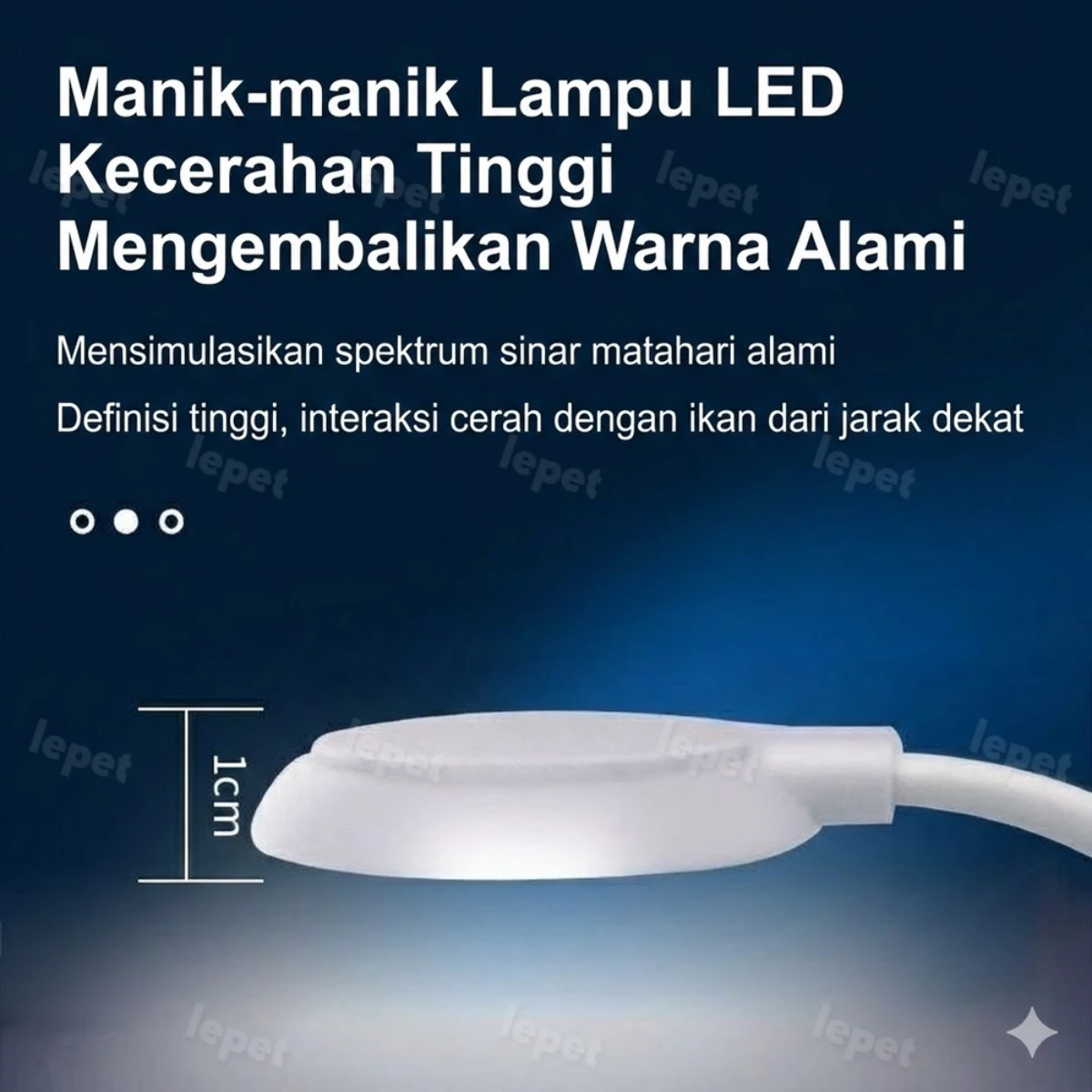 LEPET lampu aquarium mini FY-Q6 / LED aquarium / lampu aquarium jepit foto 2