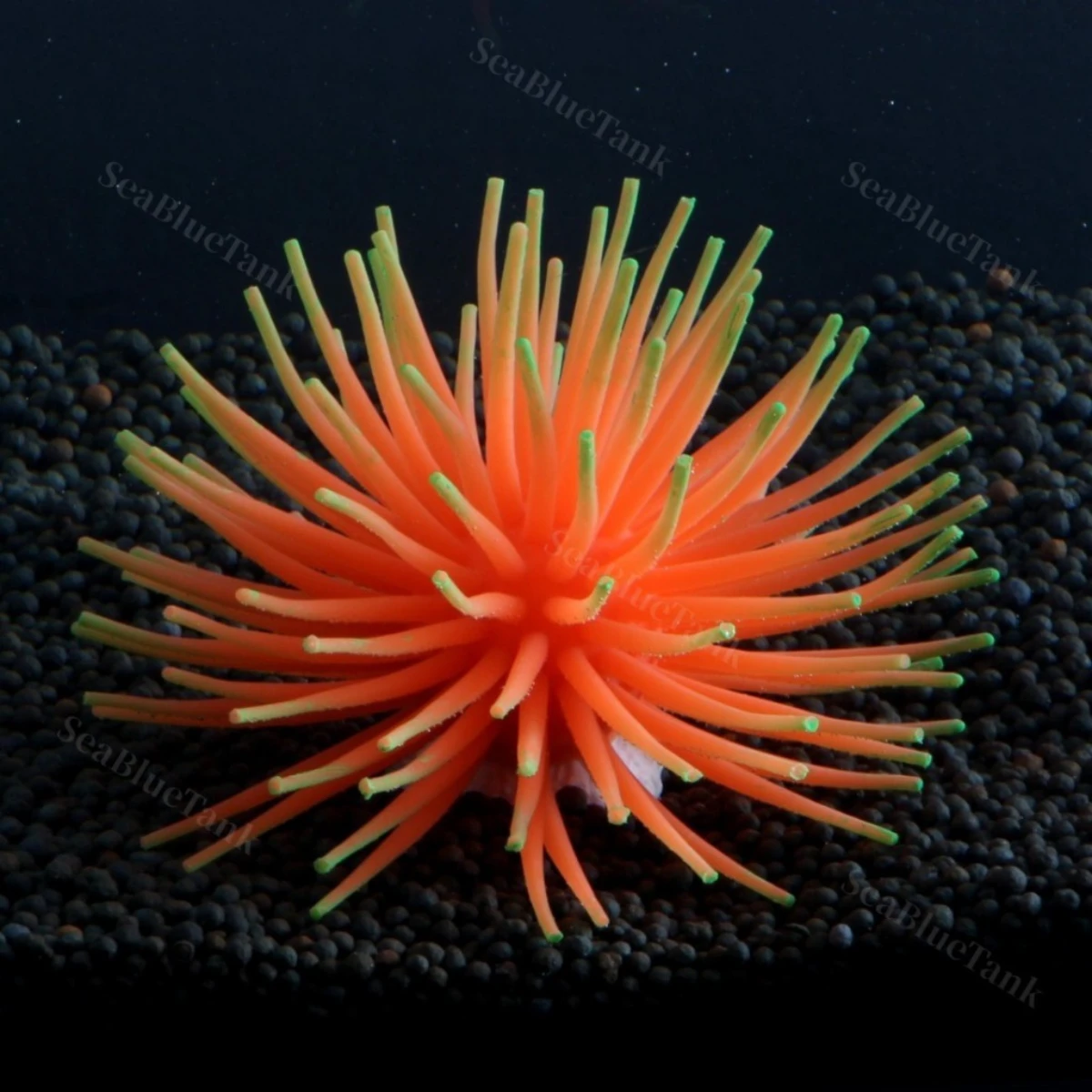LEPET HIASAN AQUARIUM UKURAN 6CM DAN 8CM ANEMON LAUT CORAL ARTICIAL SILICONE foto 3