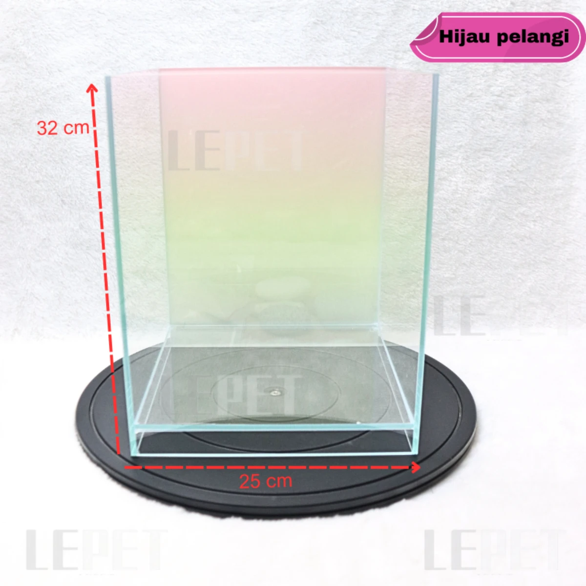 LEPET AQUARIUM IKAN OPTIC CLEAR MH25 / BACKGROUND GLADASI / TANGKI IKAN foto 3
