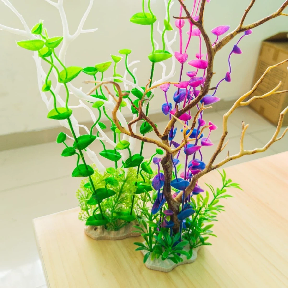 LEPET Hiasan Aquarium CD7910/ CD7926 / Tanaman Aquarium Plastik foto 5