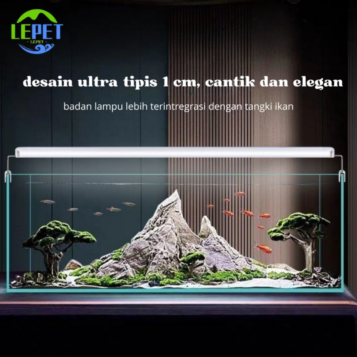 LEPET Lampu Gantung Aquarium Aquascape SC80 / SC100 / SC120 LAMPU AQUARIUM 6 LED