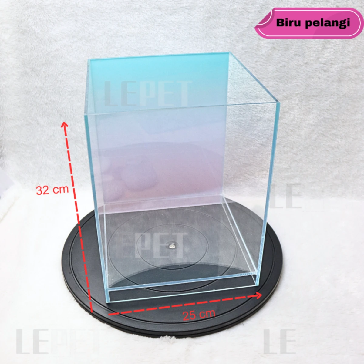 LEPET AQUARIUM IKAN OPTIC CLEAR MH25 / BACKGROUND GLADASI / TANGKI IKAN foto 5