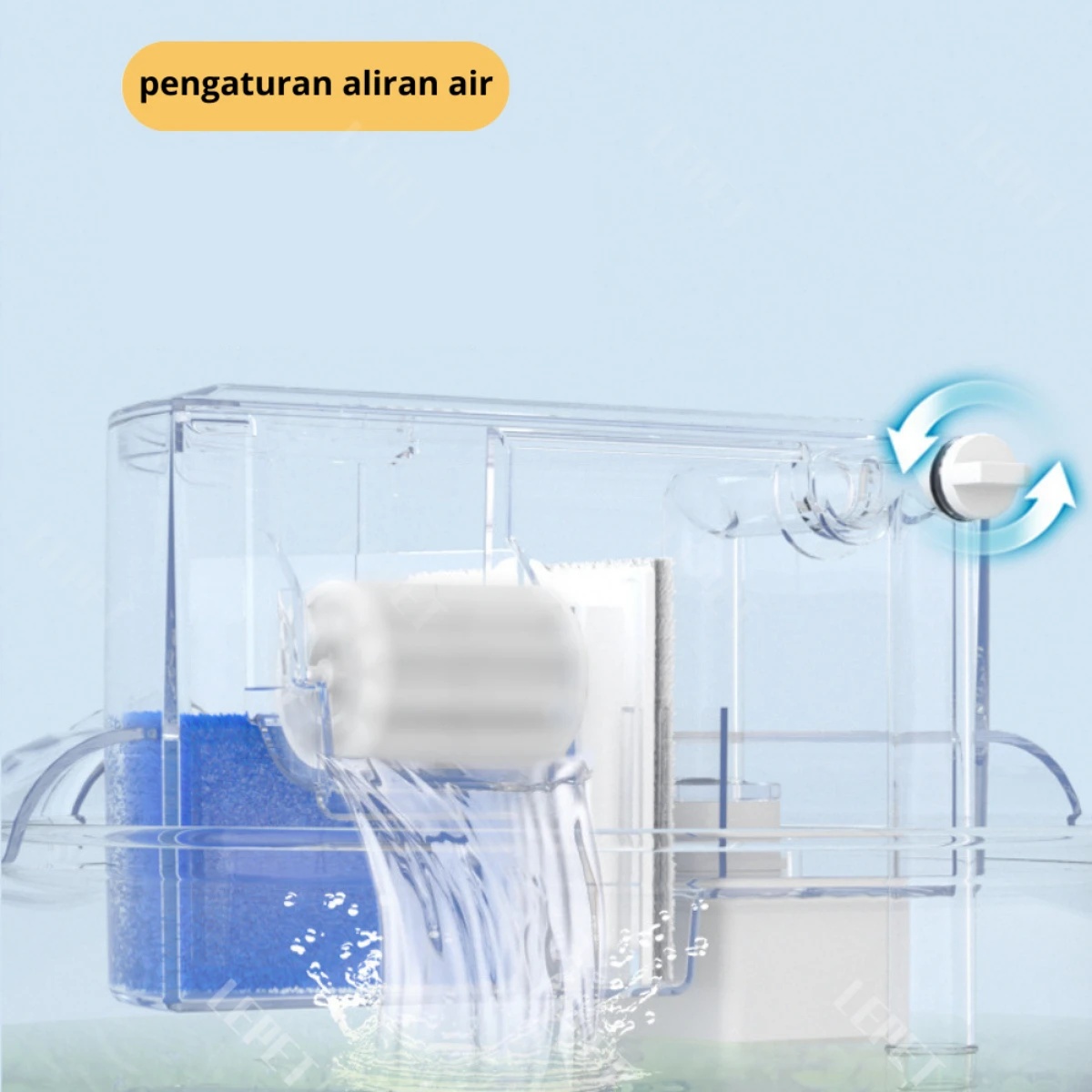 LEPET FILTER AQUARIUM BULAT YL-1/YL-3/YL-5/YL-7 foto 2