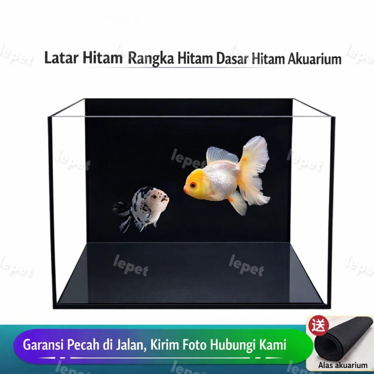 LEPET Akuarium Ikan Mini JR512/ JR517 (30/35/40/50/60 cm) Tangki Ikan Mini dengan bahan kaca super bening foto 7