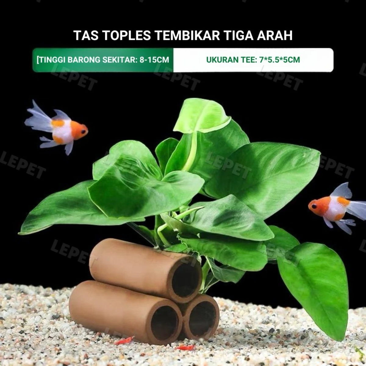 LEPET Hiasan Aquarium XX117 / XX118 Dekorasi Ornamen Simulasi foto 6
