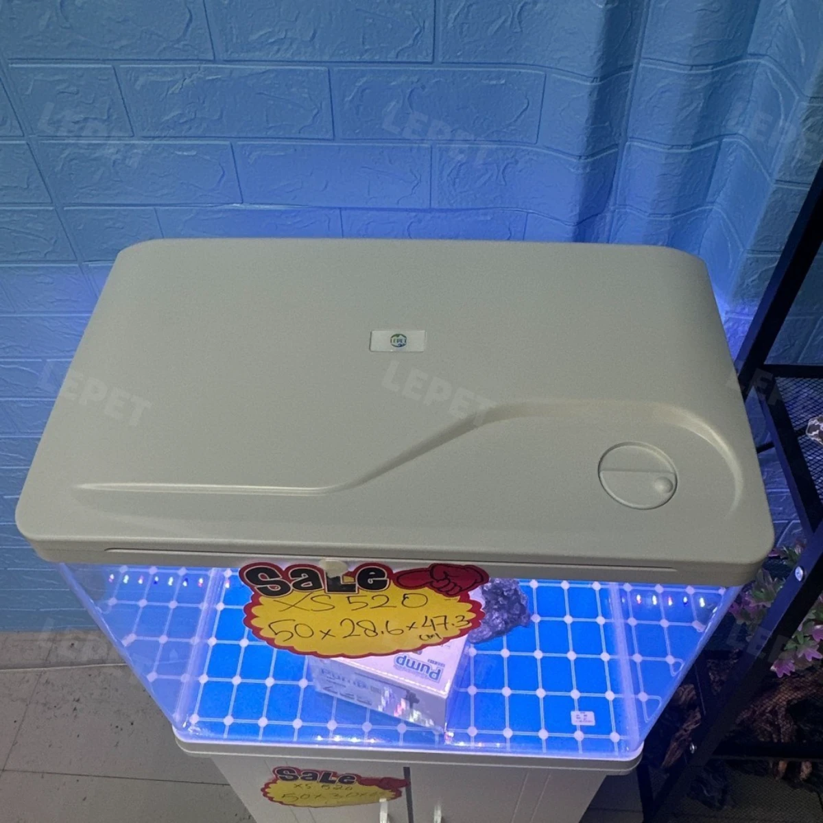 LEPET AQUARIUM PAKET MURAH DAN LENGKAP DENGAN MEJA UKURAN P520 / AQUARIUM SET CABINET foto 4