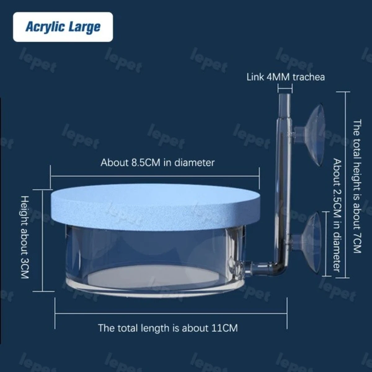 LEPET Diffuser Oksigen Aerator PJ01 / Co2 Low Pressure foto 8