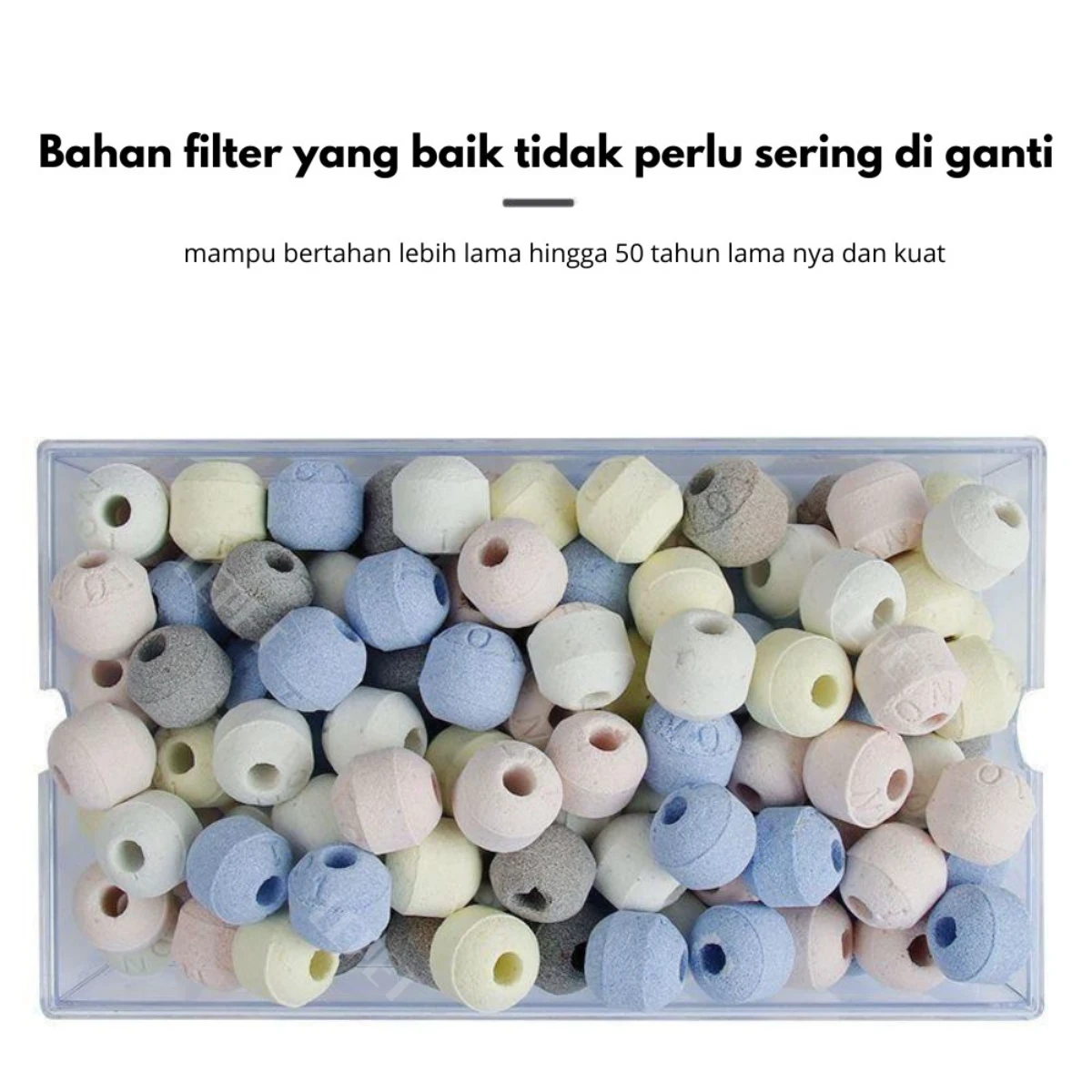 LEPET 5D Nano Bio Sphere Ball LC03 / LC18 Media Filter Infrared Bacteria Ring Aquarium 500G-RANDOM foto 2