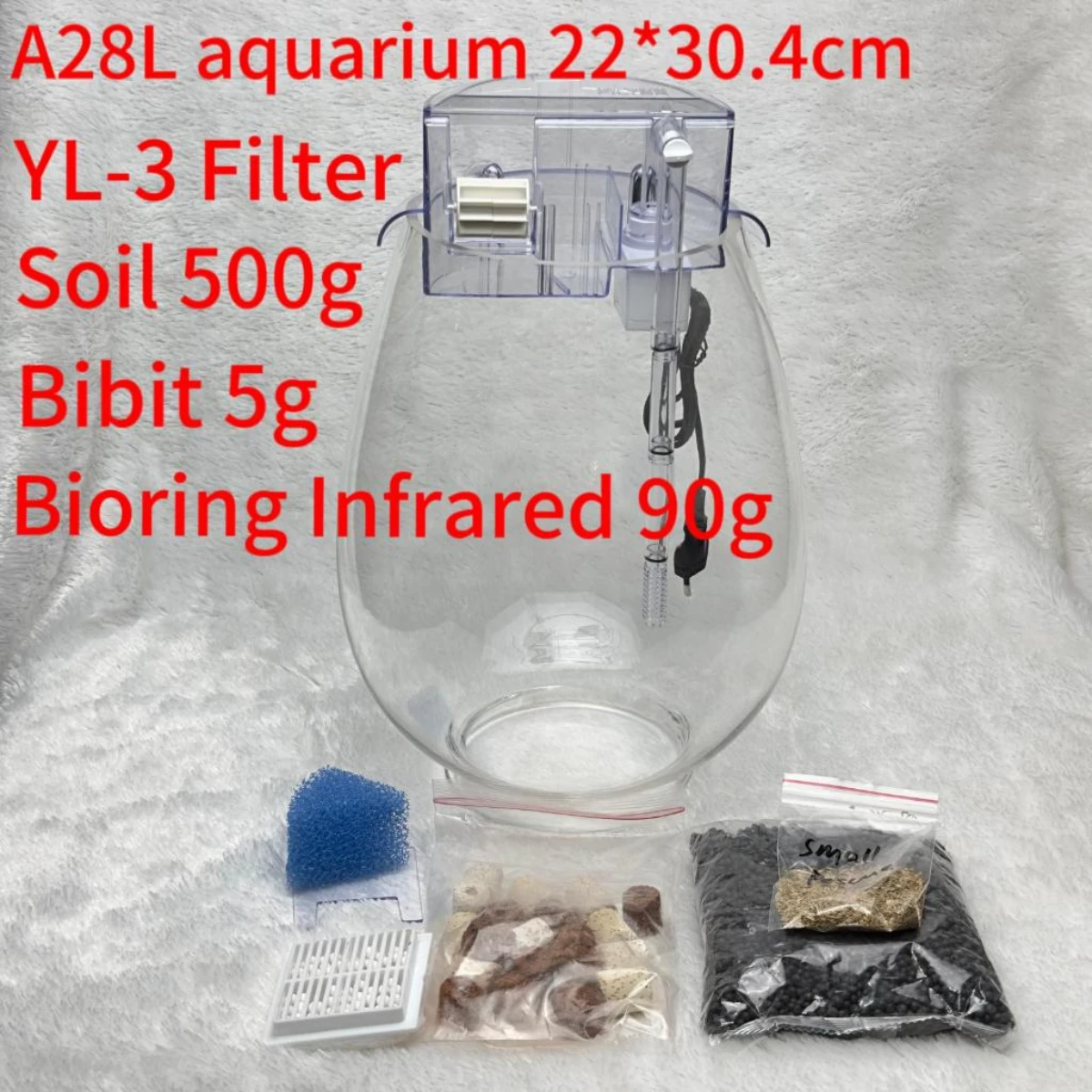 LEPET AQUARIUM MINI KECIL A28L AKUARIUM IKAN CUPANG HIAS foto 4