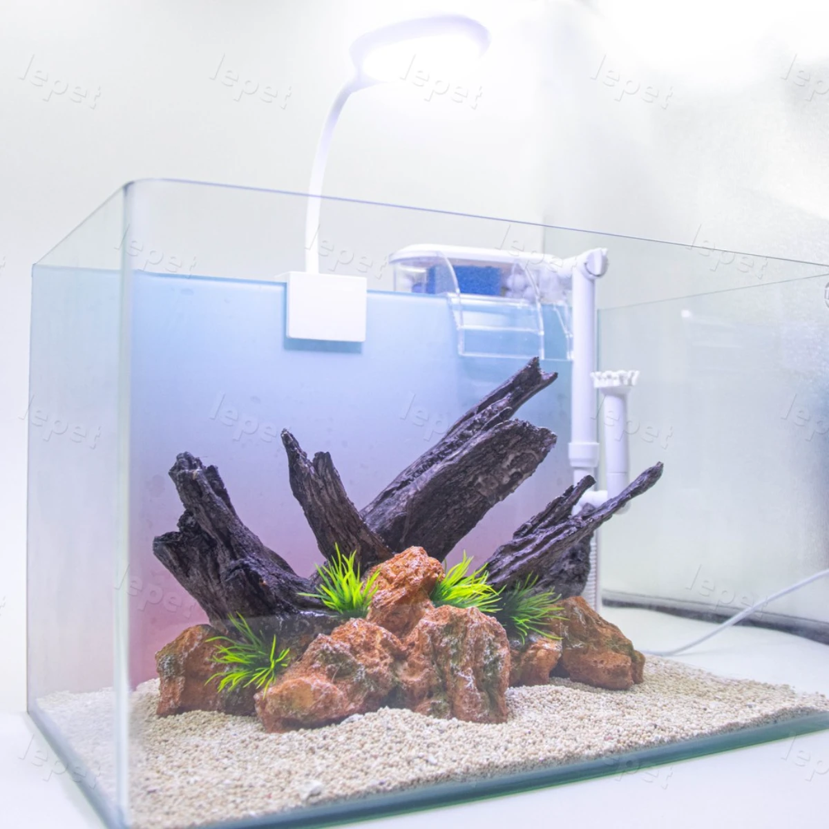 LEPET AQUASCAPE PAKET AP40 / AQUARIUM MELENGKUNG / AQUASCAPE / AQUARIUM BENDING foto 2