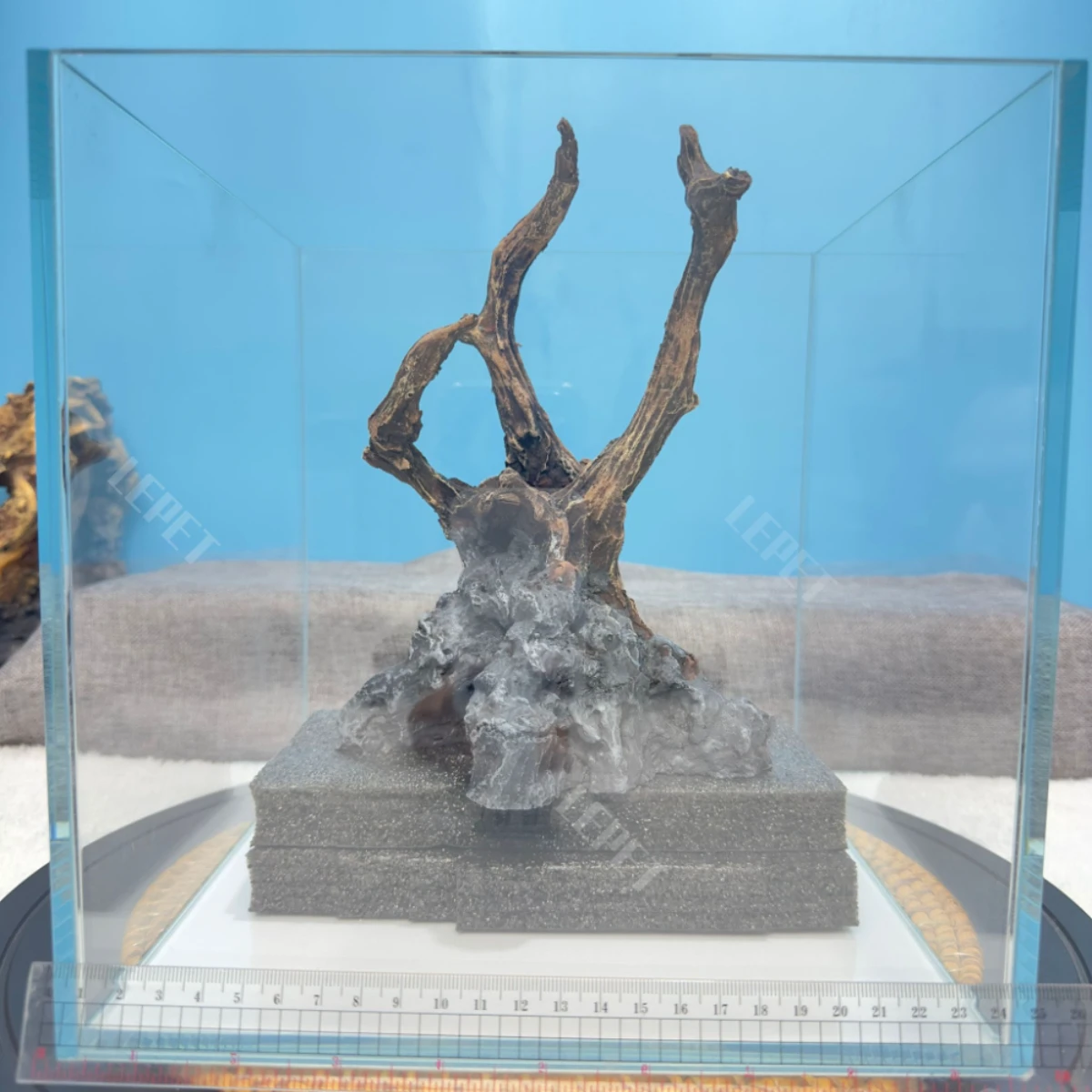 LEPET kayu aquascape imitasi 01/04s/05-3/06-1 hiasan aquarium / dekorasi aquarium foto 6