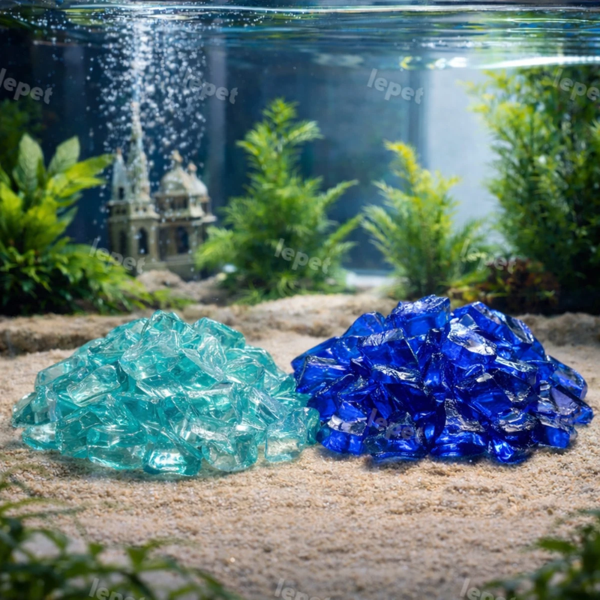 LEPET Batu Kristal kaca HIASAN AQUARIUM 6-1 / 7-1 / 19-2 / 99 / 98 10-20cm / 98 5-10cm / 95 10-20cm / 95 5-10cm / Ice Stone Aquarium /batu kaca crystal foto 5