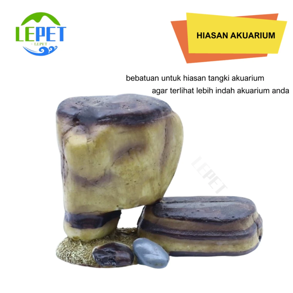 LEPET Batu Besi Hiasan Aquarium 257/258 Aquascape Terrarium Dan Hardscape foto 3