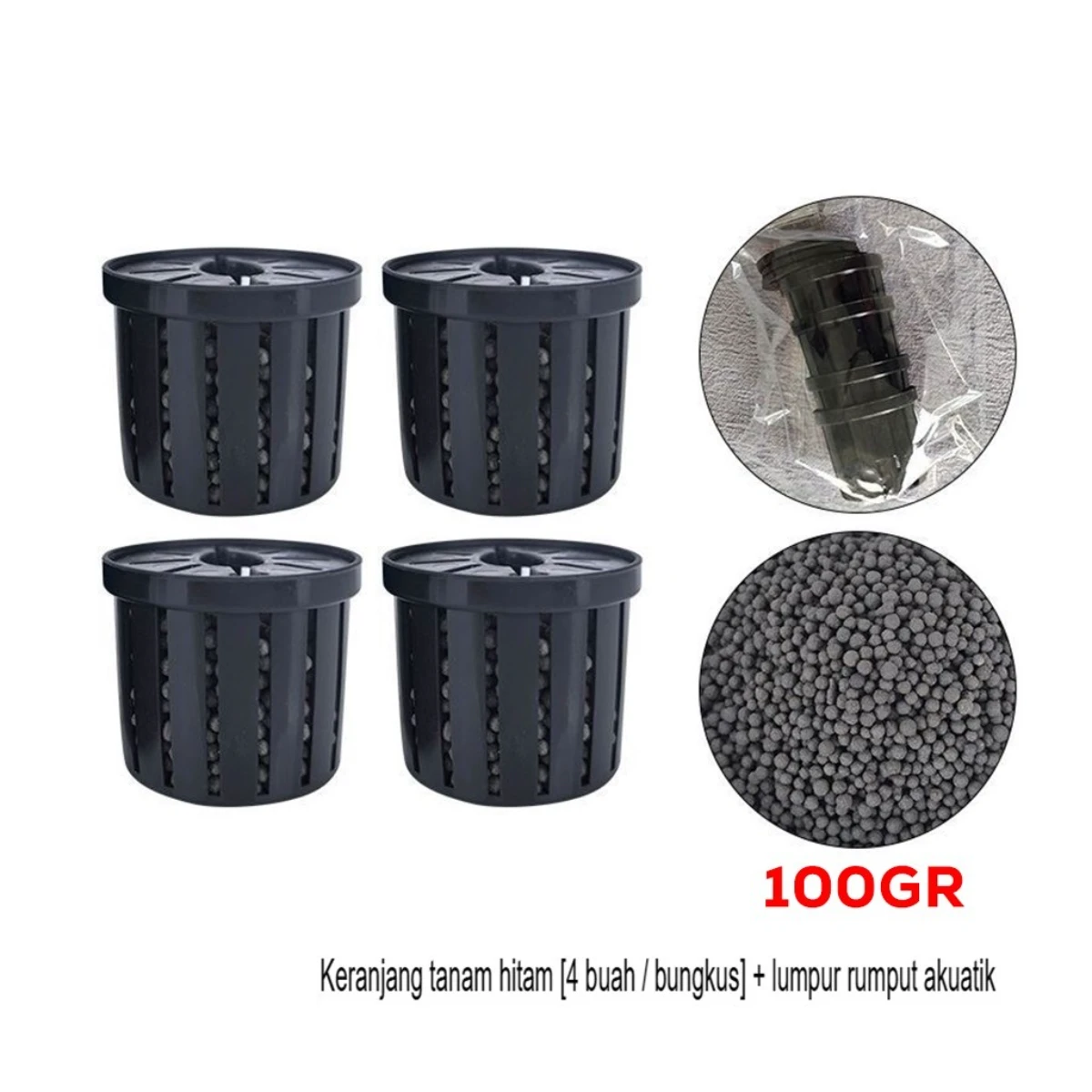 LEPET keranjang tanam rumput air PJ70 , menghemat ruang, partisi baki akuarium ikan,pot tanaman air aquarium/WATER PLANT BASKET foto 4