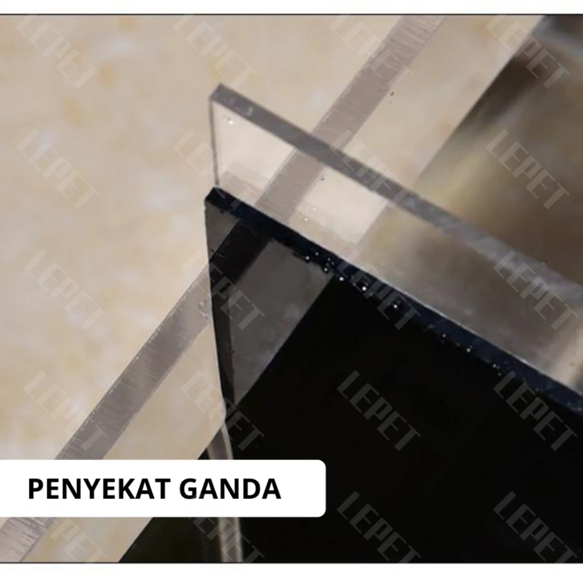 LEPET Akuarium Ikan Cupang 3 skat / Tempat Ikan Kecil Akrilik / Aquarium Mini Acrylic foto 4
