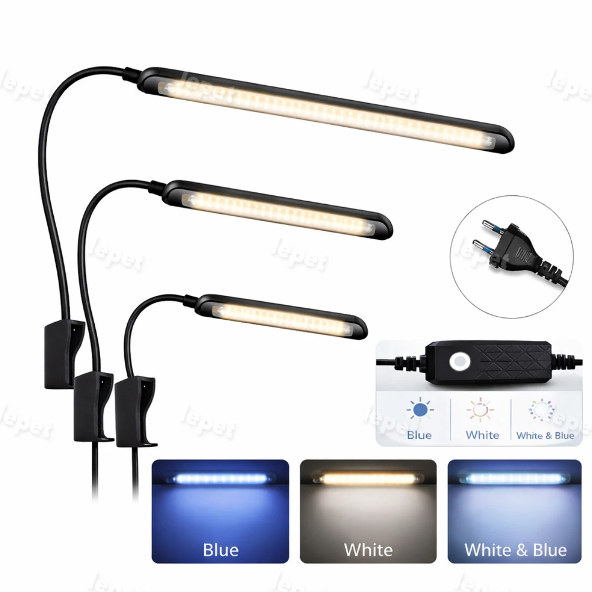 LEPET lampu aquarium mini PJ80/ LED aquarium / lampu aquarium jepit foto 2