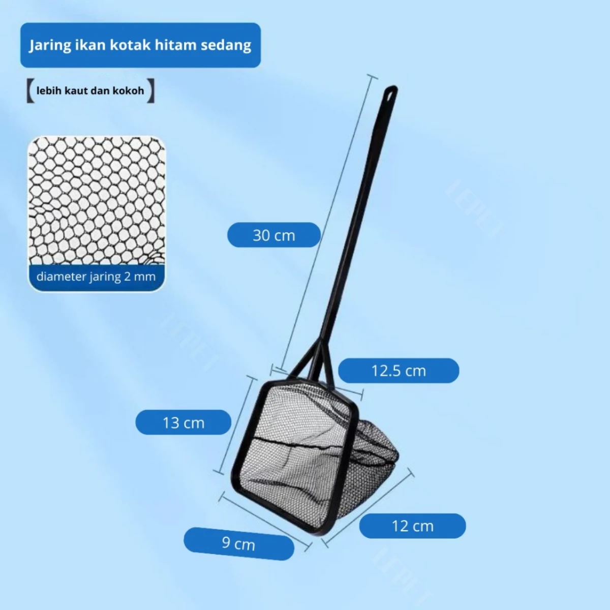 LEPET SEROKAN J10 SARINGAN JARING IKAN HIAS CUPANG GUPPY BLACK SERIES PREMIUM foto 6