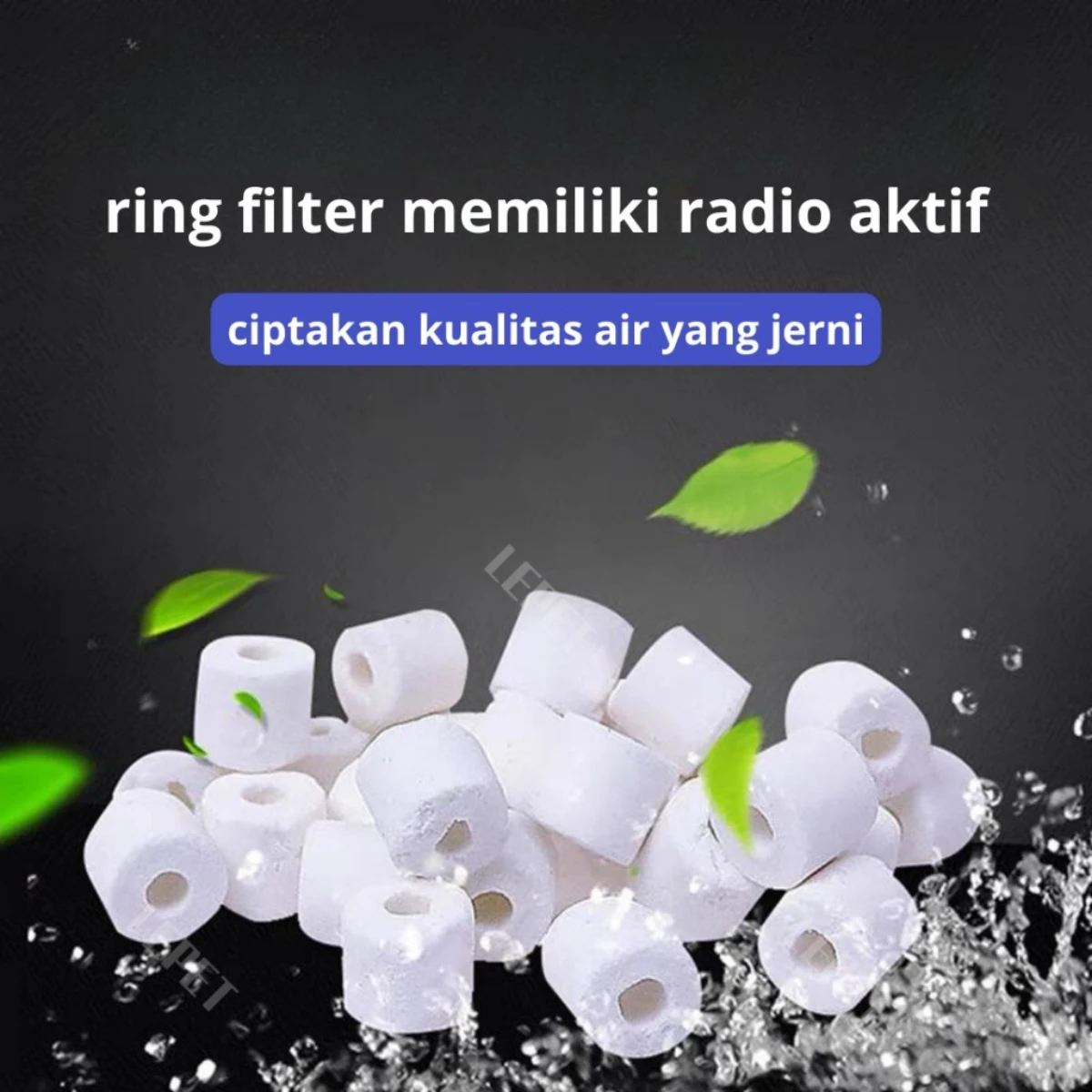 LEPET BIORING INFRARED LPLC07-174 bio ring pori pourus PUTIH media filter biologis 500G foto 6