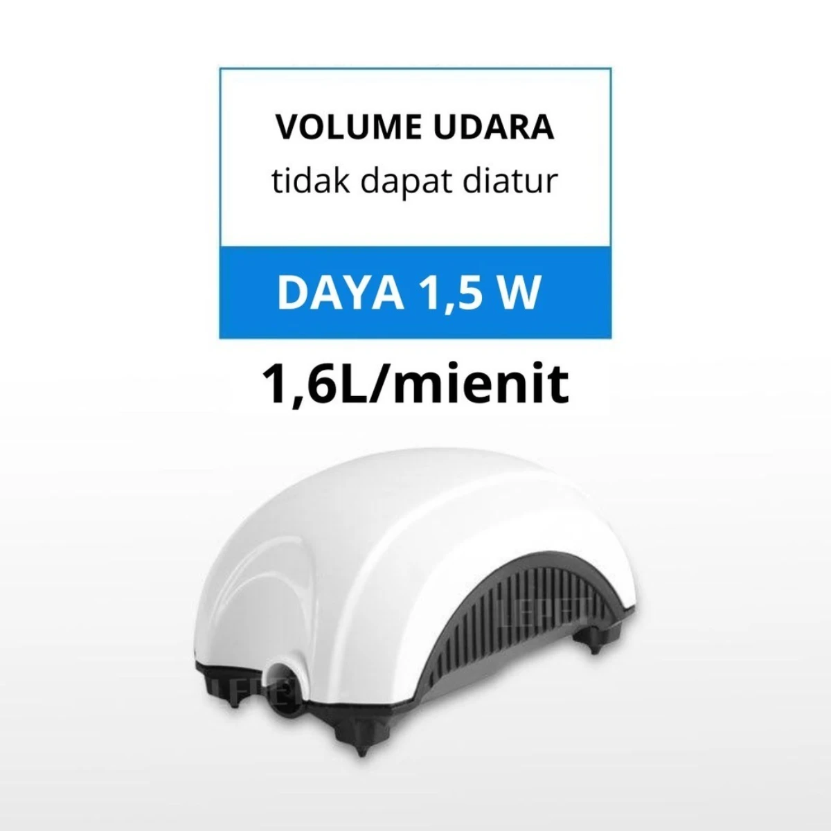 LEPET Aerator Aquarium Air Pump Mesin Gelembung Udara 1 Lubang dan 2 lubang foto 2