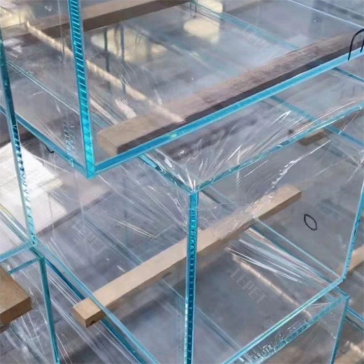 LEPET Akuarium Ikan OPTIK CLEAR JR01 / JR02 /JR03 / JR 04 (100cm/120cm) Tangki Ikan dengan bahan kaca super bening foto 7