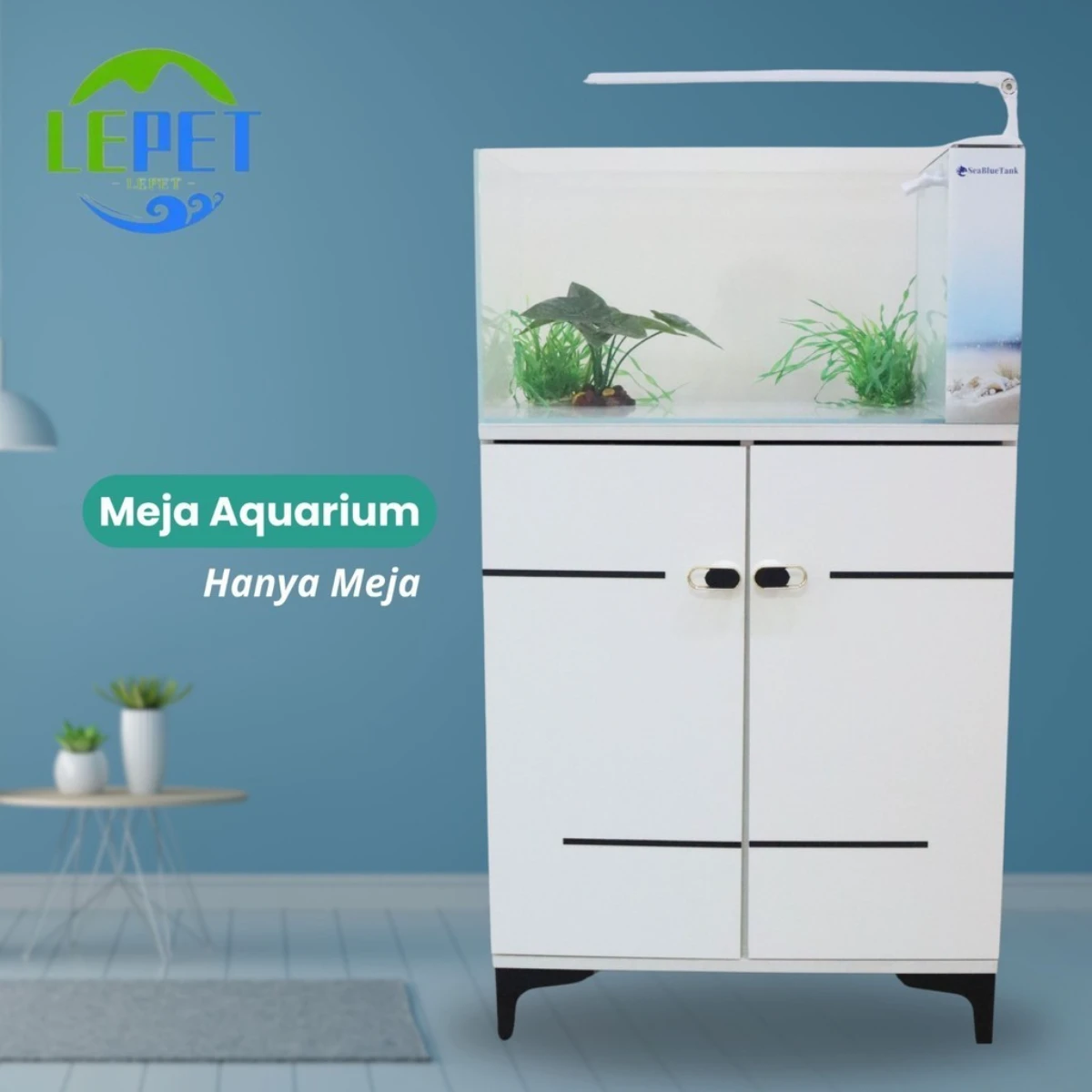 LEPET lemari kabinet aquarium 510F(50cm/60cm)/ Kabinet aquarium / meja aquascape / akuarium cabinet foto 3