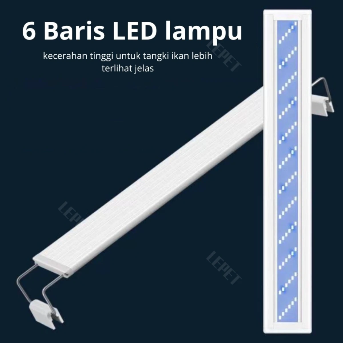 LEPET Lampu Gantung Aquarium Aquascape SC80 / SC100 / SC120 LAMPU AQUARIUM 6 LED foto 2