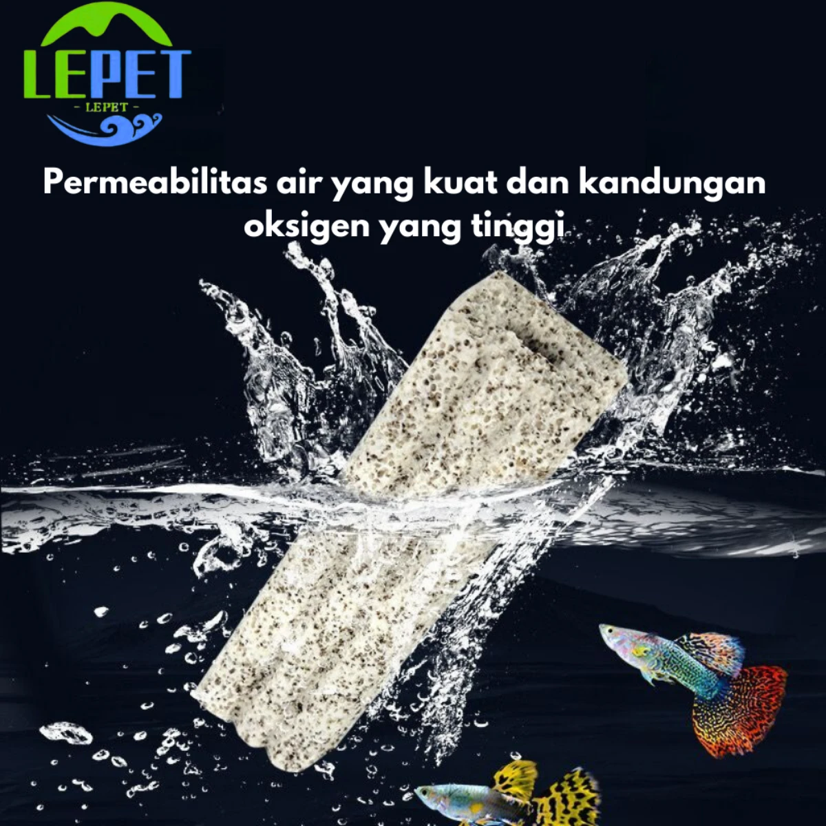 LEPET MEDIA FILTER ECO BIO BLOCK 15.5cm x 3.5cm RUMAH BAKTERI MOMOGI AQUARIUM REEF TANK foto 4
