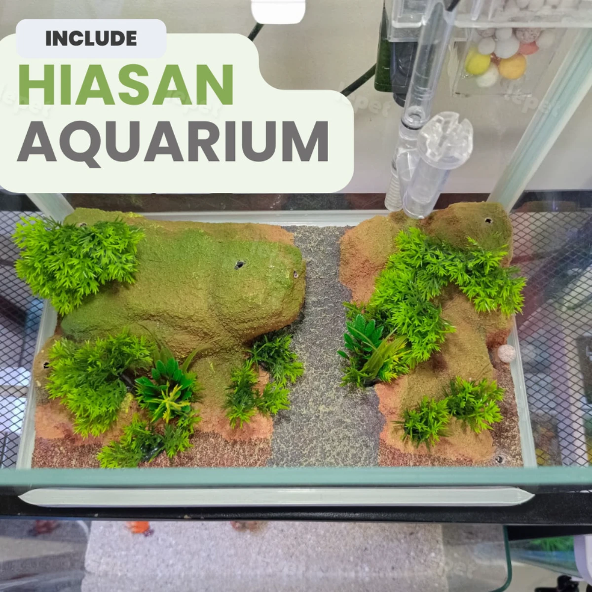 LEPET AQUASCAPE PAKET AP58 / AQUARIUM MELENGKUNG OPTIC CLEAR / AQUASCAPE / AQUARIUM BENDING SUPER BENING foto 2