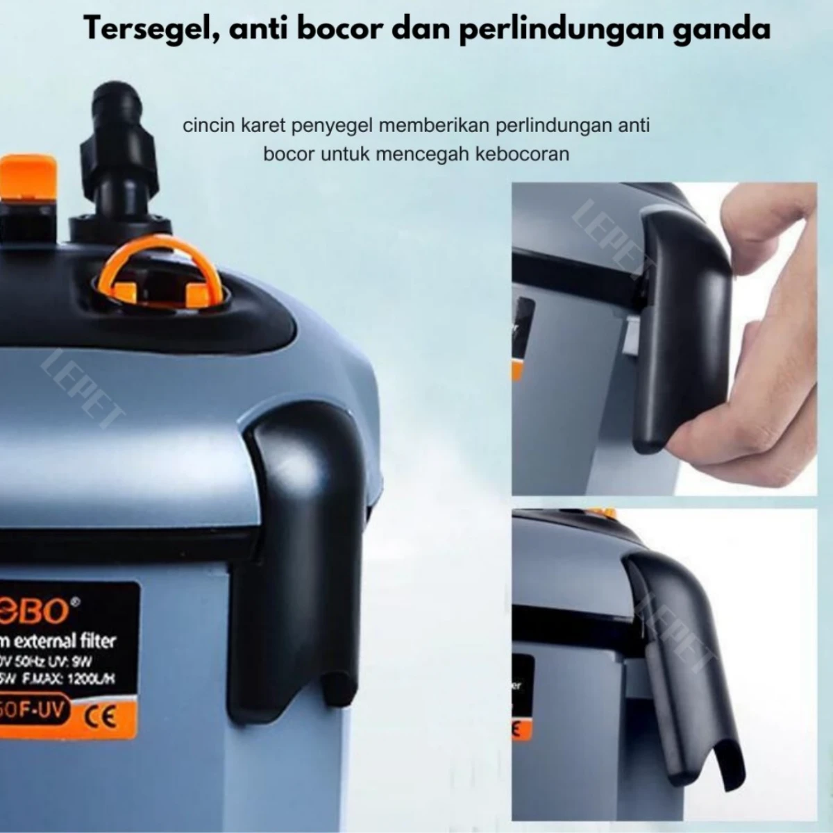LEPET Filter external cannister SF850F/SF1000F/SF1200F/SF1500F /Filter Penyaring Air Aquarium foto 4