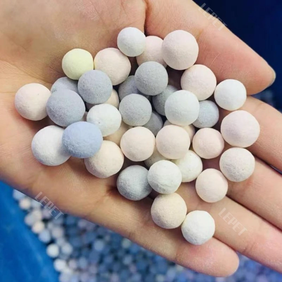 LEPET BIO BALL RAINBOW LPLC06 SUPER MEDIA FILTER AQUARIUM UK RUMAH BAKTERI 500G foto 2