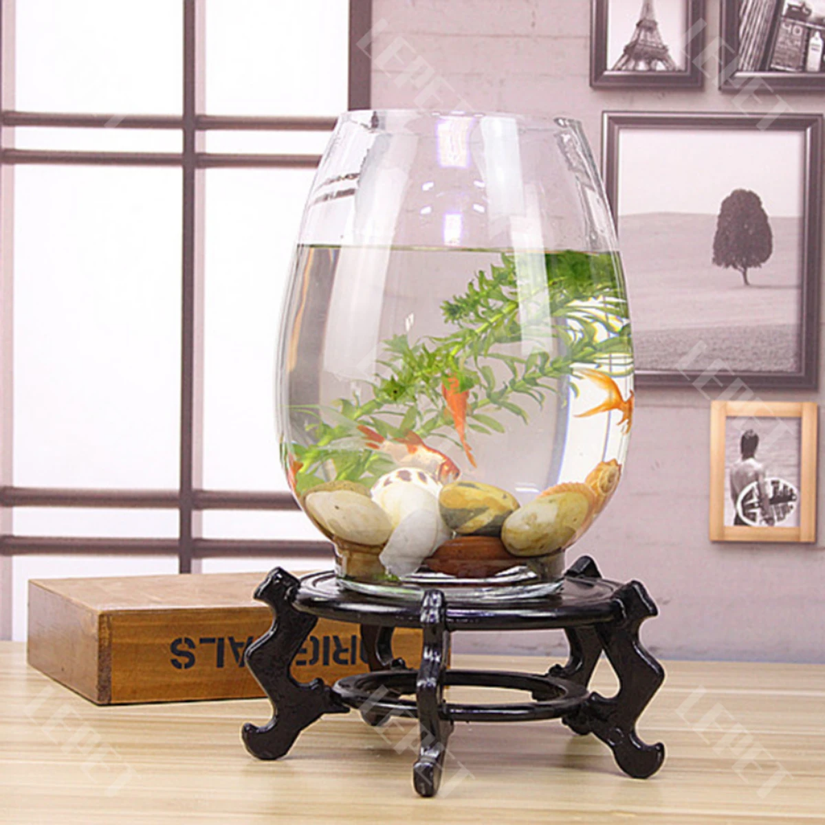 LEPET AQUARIUM MINI KECIL A28L AKUARIUM IKAN CUPANG HIAS foto 3