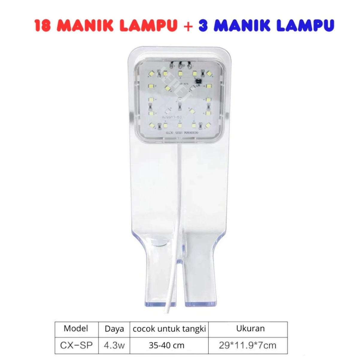 LEPET LAMPU AQUARIUM LED AKUARIUM D3/D5 foto 4