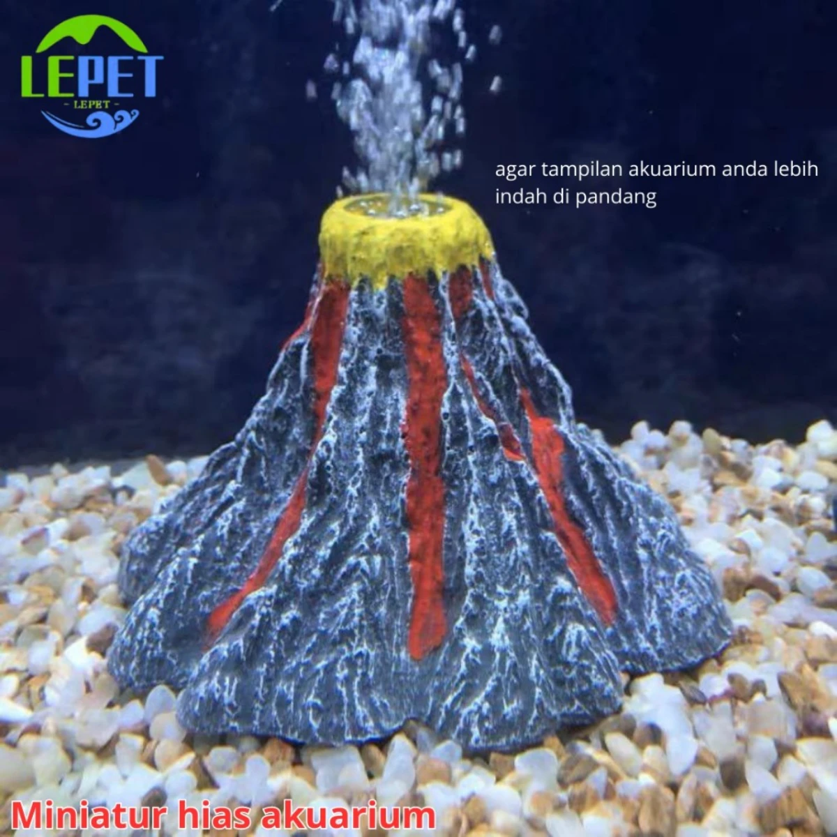 LEPET Hiasan Aquarium 275 / 278 / Ornamen Kayu Berlubang / Dekorasi Aquarium Kayu Tempat Sembunyi Ikan foto 5
