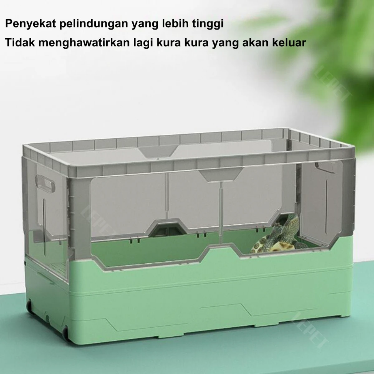 LEPET Turtle Enclosure Aquarium Tank GH07/GH09 / Kandang Kura / aquarium kura kura foto 7