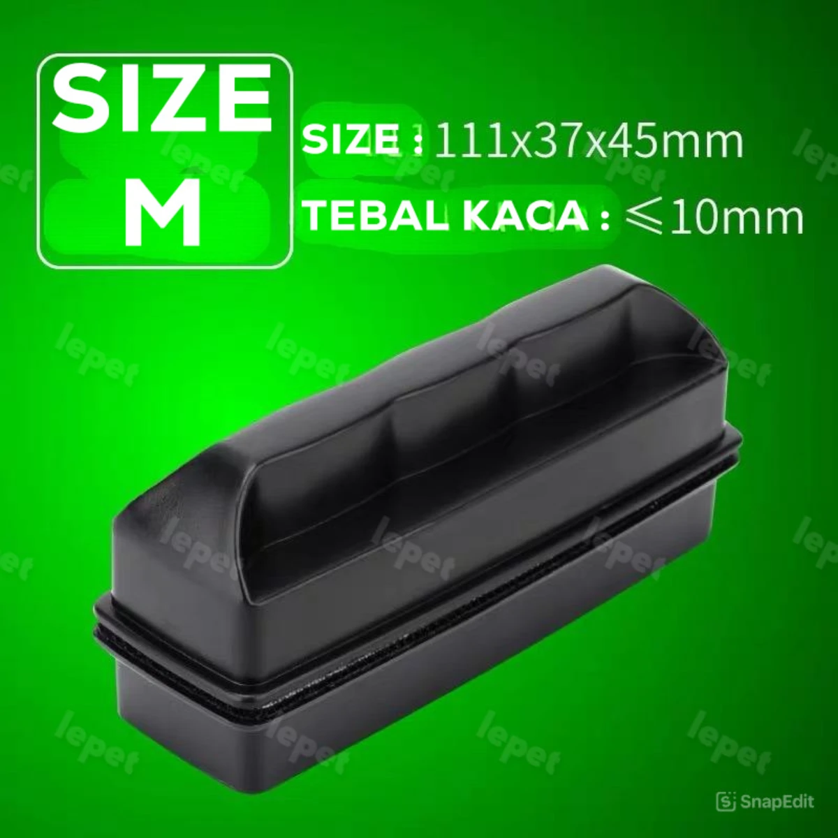 LEPET Pembersih Magnet kaca Aquarium MB-S/M/L Brush Small Sikat Magnet Pembersih original foto 3