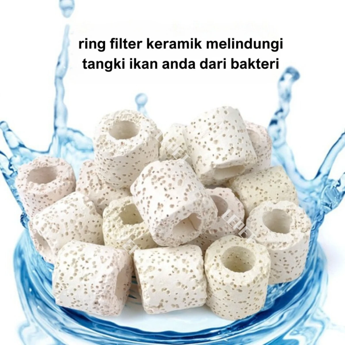 LEPET BIORING INFRARED bio ring pori pourus MERAH/PUTIH media filter biologis 500G foto 4