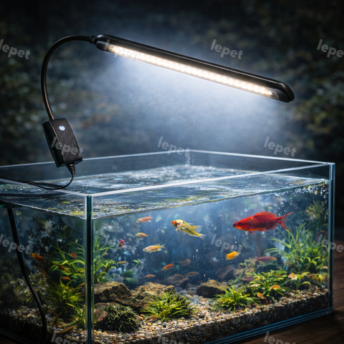 LEPET lampu aquarium mini PJ80/ LED aquarium / lampu aquarium jepit foto 7