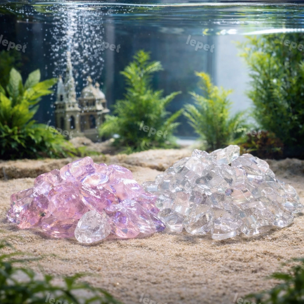 LEPET Batu Kristal kaca HIASAN AQUARIUM 6-1 / 7-1 / 19-2 / 99 / 98 10-20cm / 98 5-10cm / 95 10-20cm / 95 5-10cm / Ice Stone Aquarium /batu kaca crystal foto 6